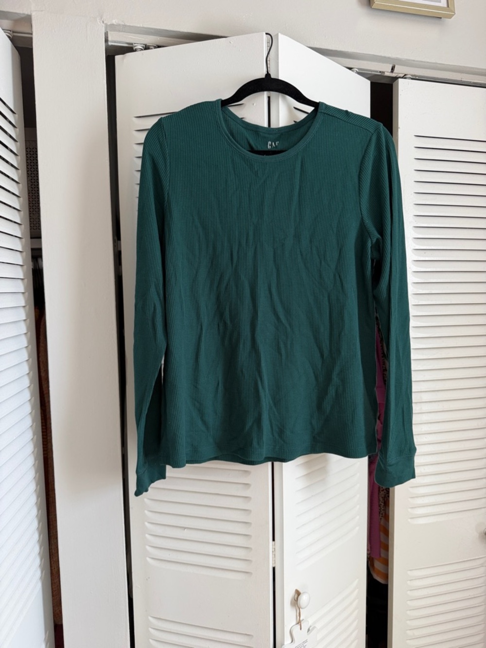 GAP Forest Green Ribbed Long-Sleeve Tee